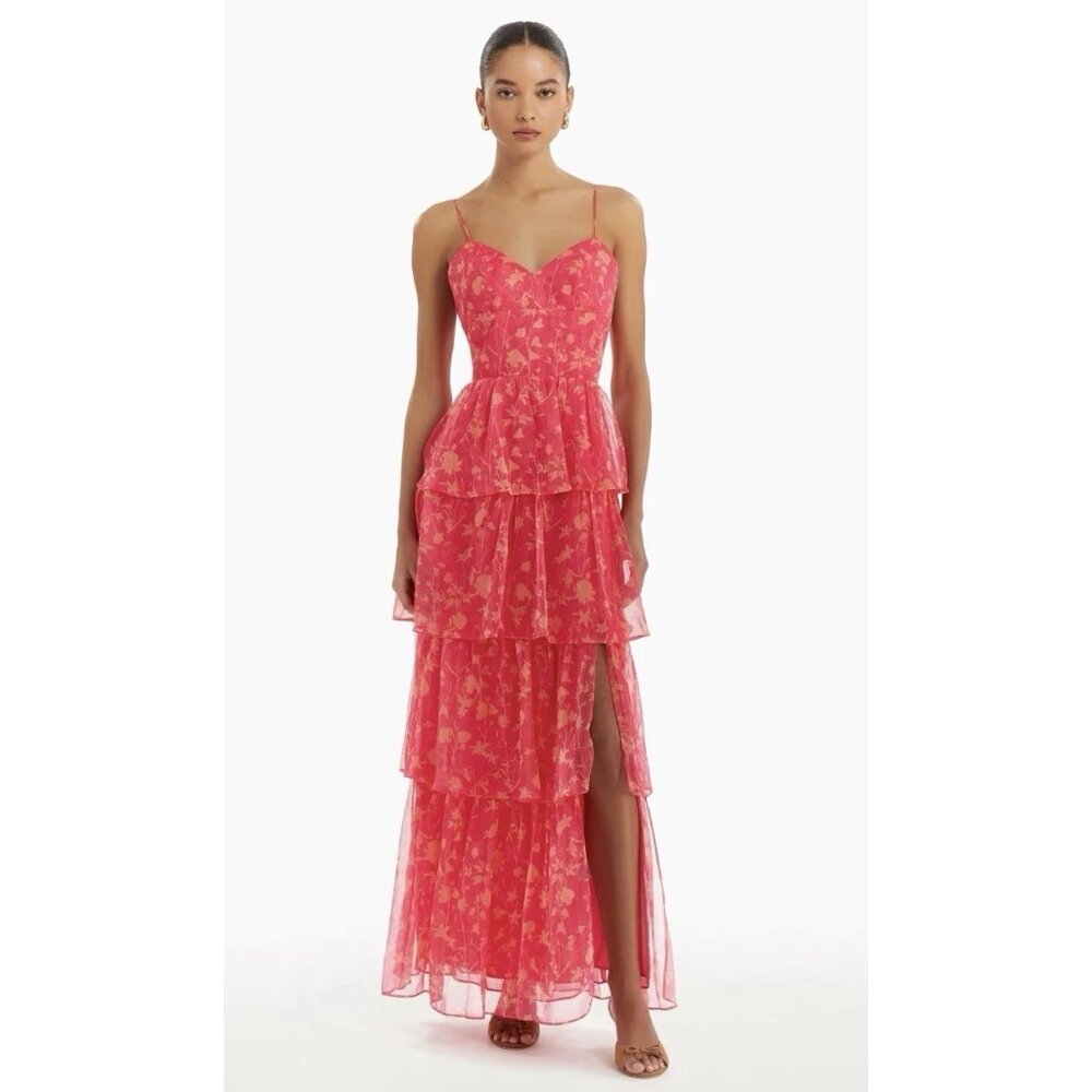 Amanda Uprichard Thaddea Maxi Dress in Brookeside Medium New Womens Gown - Picture 14 of 15
